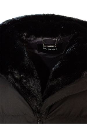 Black nylon sleeveless jacket LOU ANDREA | YZ21417LUW5MATBLACK